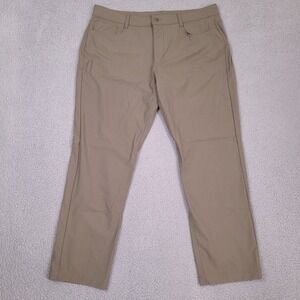 Swiss Tech Travel Pants Mens 38‎ x 29.5 Dove Brown Performance Hiking Outdoor